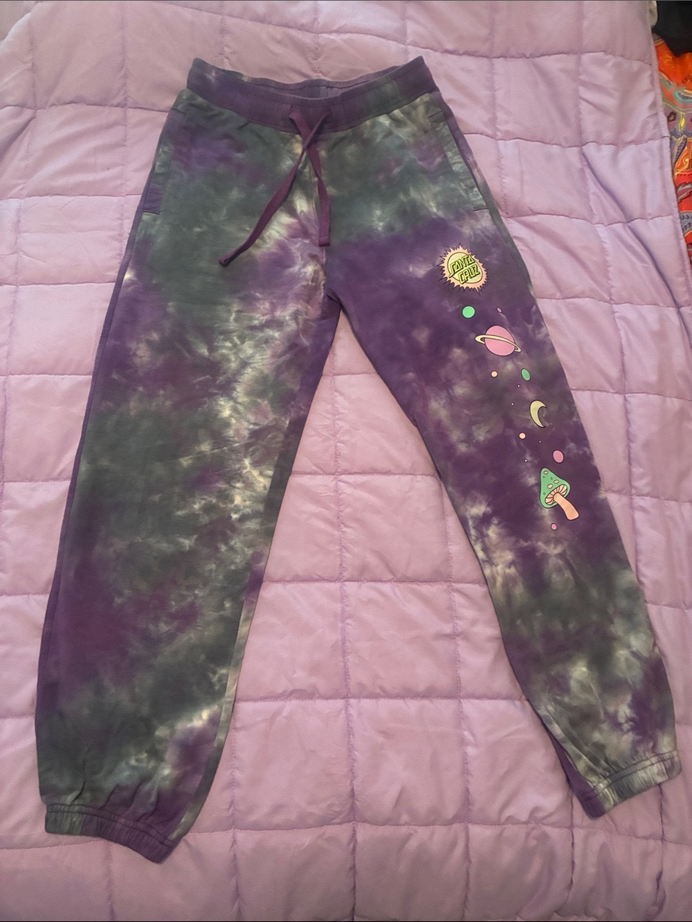 Juniors Santa Cruz Skate tie dye sweat pants
